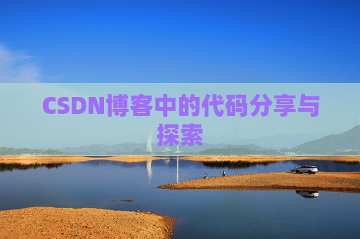 CSDN博客中的代码分享与探索